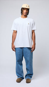 WHITE BANANA POCKET TEE