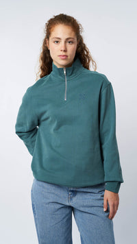 SUDADERA HALF ZIP REEF AMAZON GREEN