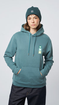 AMAZON GREEN SQUARE HOODIE