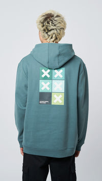 AMAZON GREEN SQUARE HOODIE