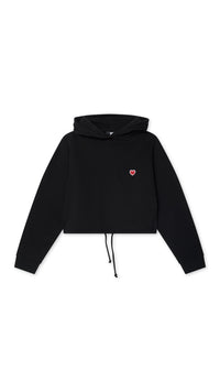 BLACK HEART WOMAN HOODIE