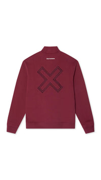 BURGUNDY REEF HALF ZIP CREW