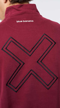 SUDADERA HALF ZIP REEF BURGUNDY