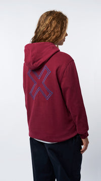 BURGUNDY REEF HALF ZIP HOODIE