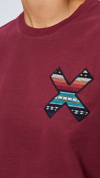 BURGUNDY CLASSIC LS TEE