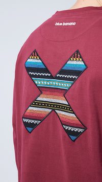 BURGUNDY CLASSIC LS TEE