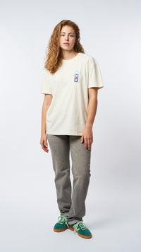 CREAM SQUARE TEE