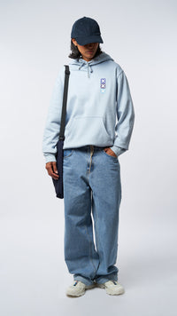 HOODIE SQUARE ICE BLUE