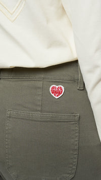 KHAKI HEART WOMAN CARGO PANTS