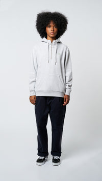 HALF ZIP HOODIE REEF LIGHT GREY MELANGE