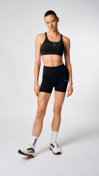 DEEP BLACK ACTIVE WOMAN SHORT LEGGINS