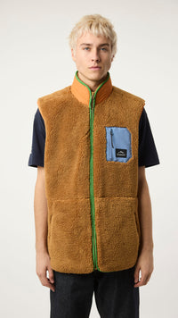 ORANGE ROPE FLEECE VEST