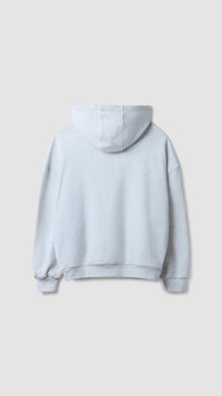 SUDADERA CON CAPUCHA CLEAN LIGHT GREY MELANGE