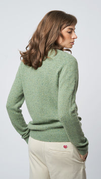 PISTACHIO PATH KNITTED SWEATER