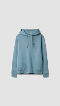 SUDADERA CON CAPUCHA ICONIC SKY BLUE