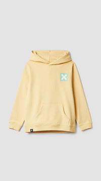 SUDADERA CON CAPUCHA KIDS NATURE LIGHT YELLOW