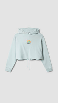 SUDADERA CON CAPUCHA MUJER RAINBOW ICE BLUE