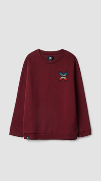 SUDADERA KIDS CLASSIC BURGUNDY