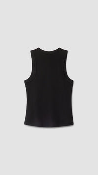 TOP TANK MUJER HEART NEGRO