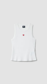 TOP TANK MUJER HEART BLANCO