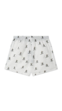 WHITE DOWNHILL BOXERS