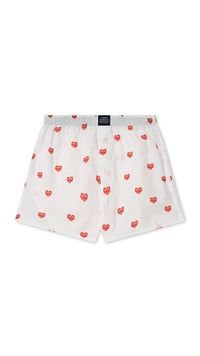 WHITE HEART BOXERS