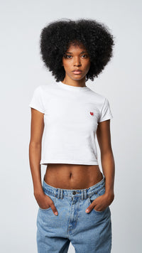 WHITE HEART WOMAN TEE